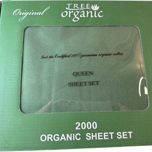 Tree Organic Green Queen Sheet Set